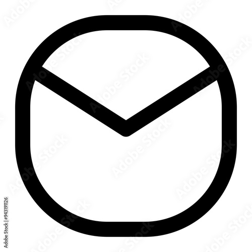 envelope icon in line style. email icon in line style