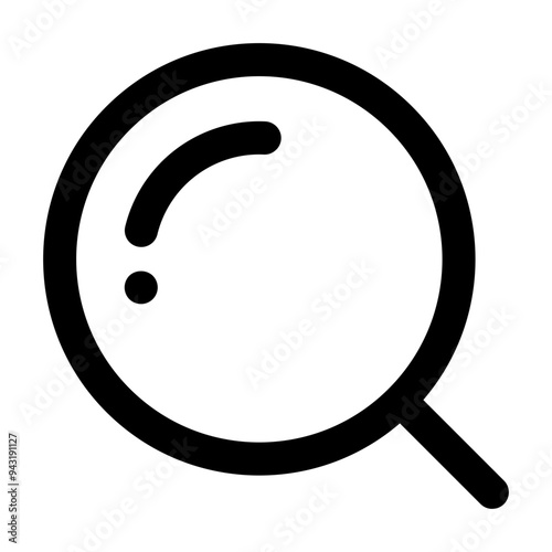 Magnifying glass icon in line style. Searching icon