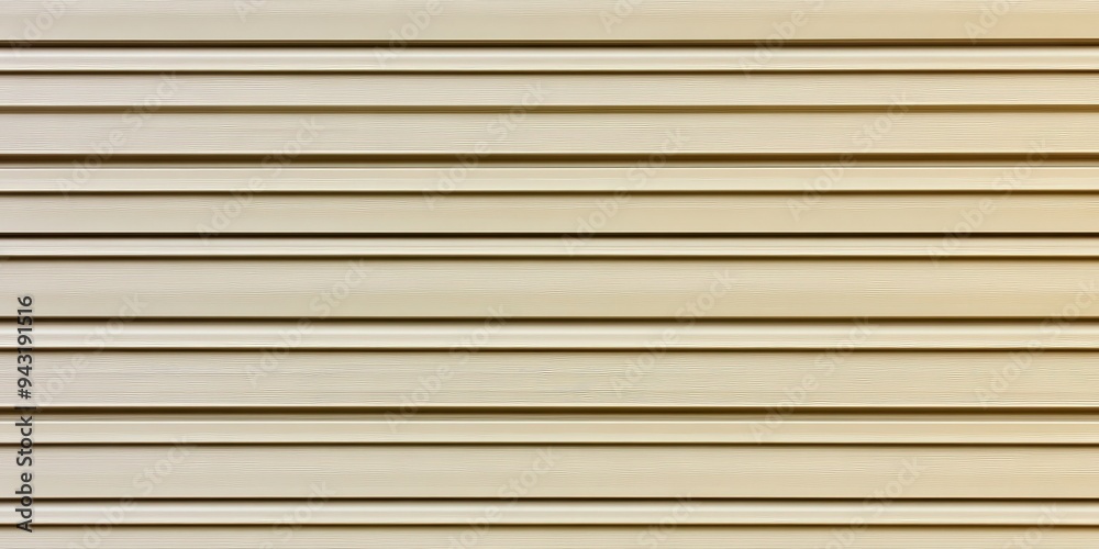 White Metal Garage Door with Horizontal Stripes White Metal Garage Door with Horizontal Stripes