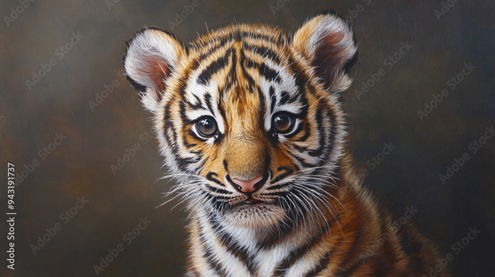 Obraz premium baby tiger