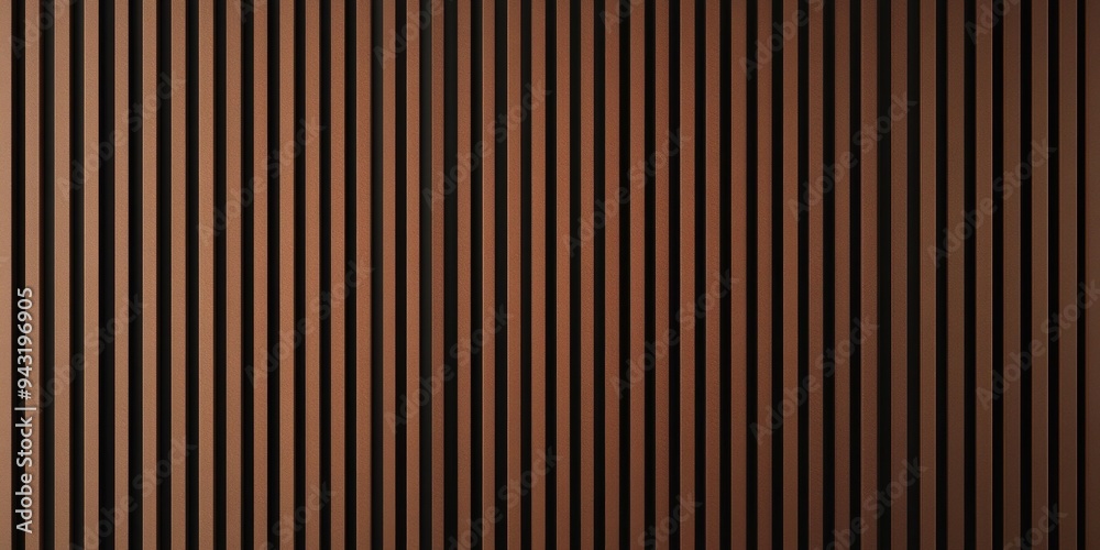 Obraz premium Abstract brown striped pattern with vertical lines creating depth and texture in modern design concept