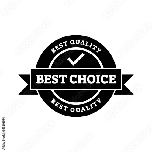 Set of best choice stamp, label, or logo. Vector illustration for web design