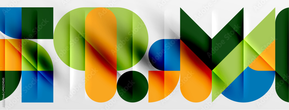 Round shapes, circles and lines minimal geometric background. Vector Illustration For Wallpaper, Banner, Background, Card, Book Illustration, landing page Round shapes, circles and lines minimal geometric background. Vector Illustration For Wallpaper, Banner, Background, Card, Book Illustration, landing page