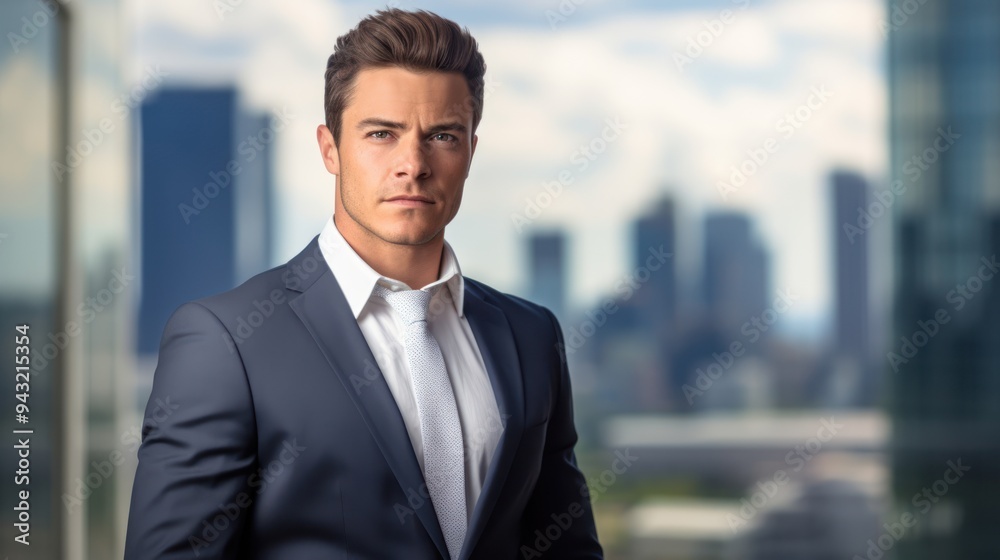A charismatic male businessman, slightly smiling, looking directly at the camera, A charismatic male businessman, slightly smiling, looking directly at the camera,