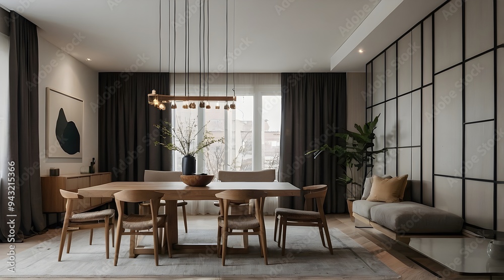 Fototapeta premium Ai Generated Image of Modern Living Room