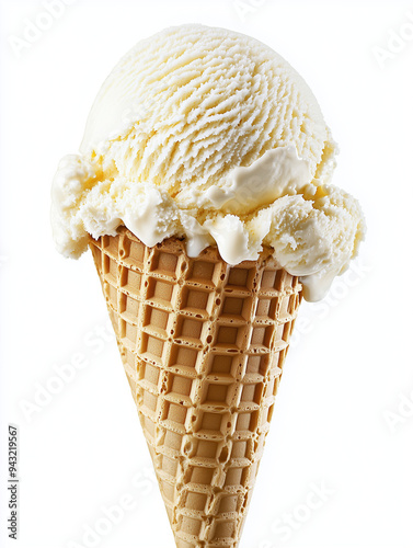 A classic waffle ice cream ...