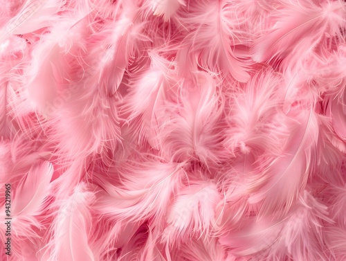 Pink feather background