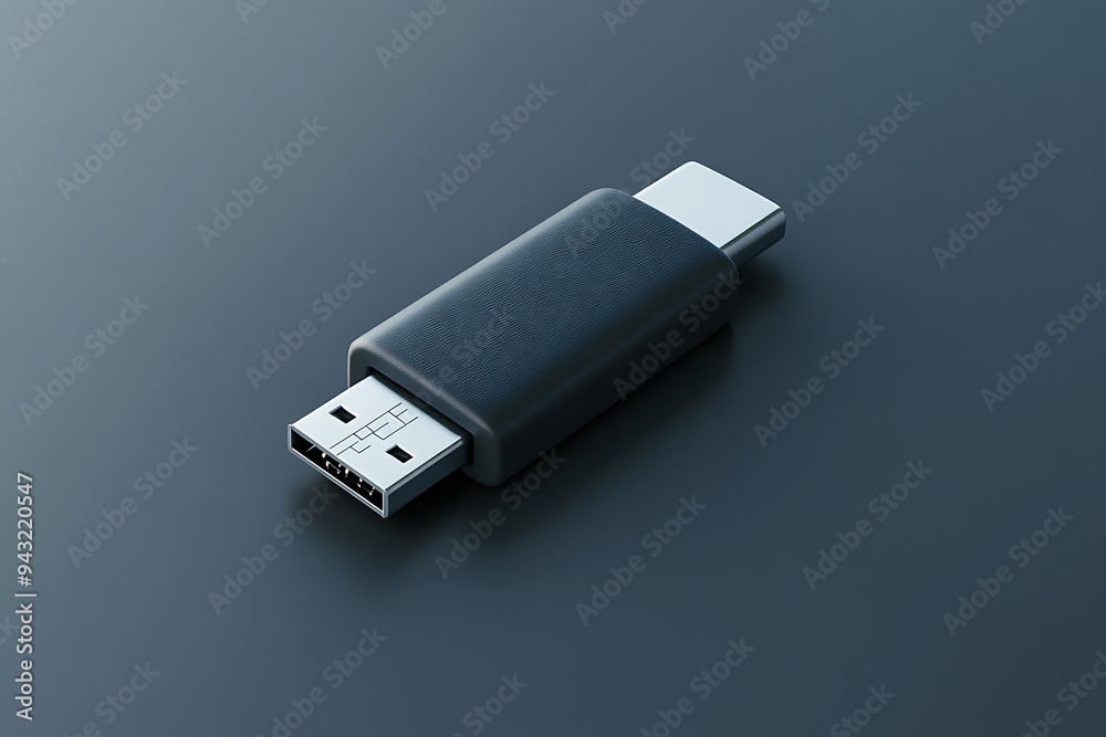 USB flash memory on white background USB flash memory on white background