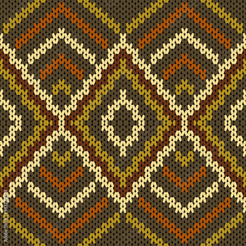 Beautifully patterned wool yarn designed according to the weaving pattern, resulting in a unique and beautiful pattern.