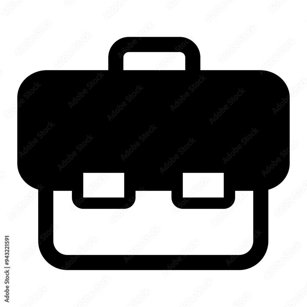 Briefcase Icon Stock Vector Illustration Flat Design On a Transparent Background. Briefcase Icon Stock Vector Illustration Flat Design On a Transparent Background.