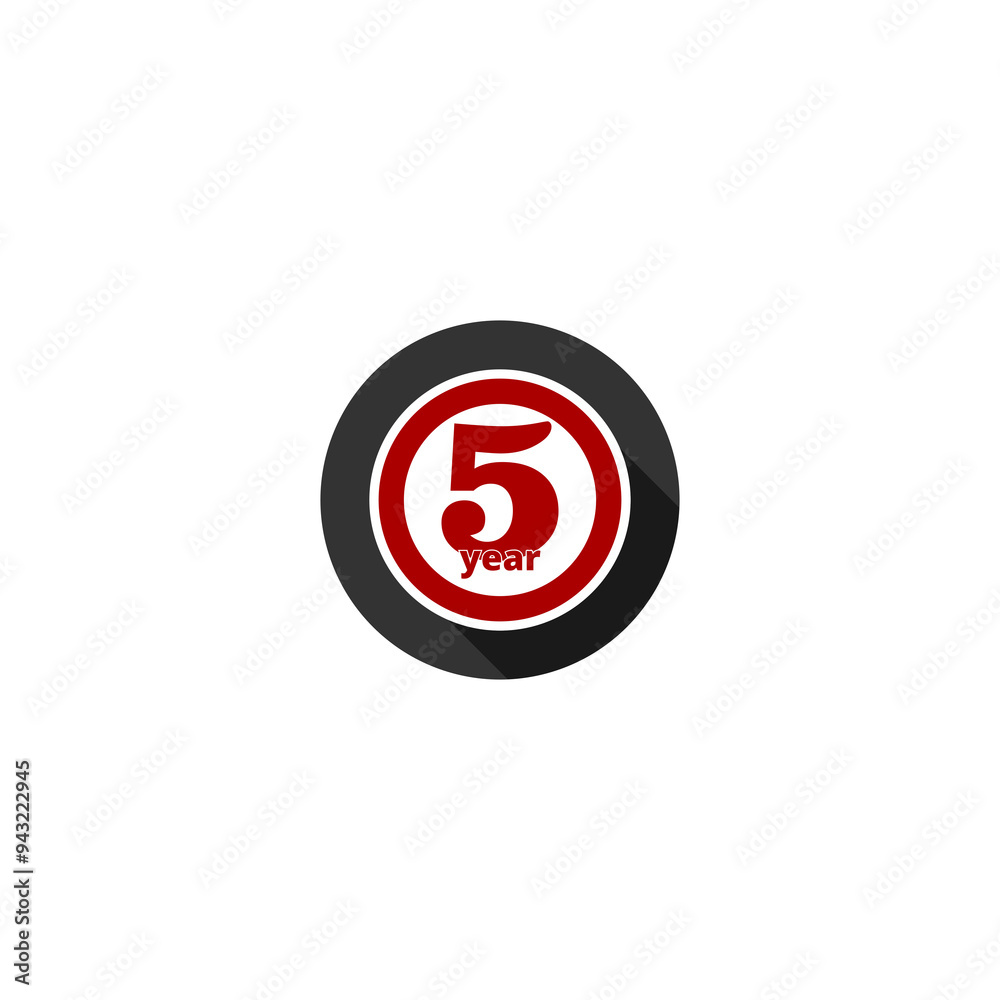 5 year warranty icon isolated on transparent background 5 year warranty icon isolated on transparent background