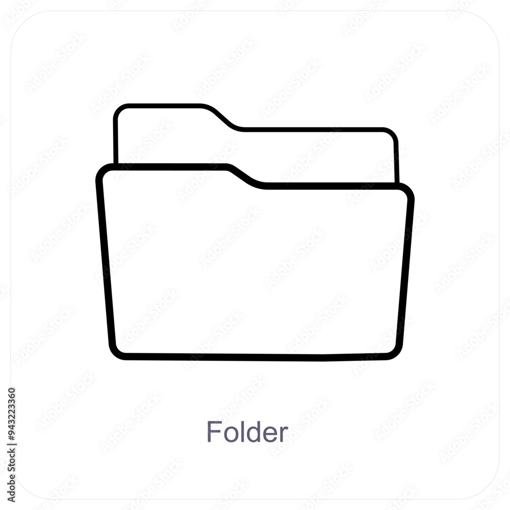 Folder and Document icon concept