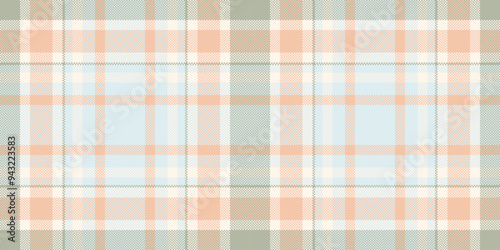 Baby vector seamless pattern, track tartan fabric check. Pretty texture plaid textile background in white and light colors.