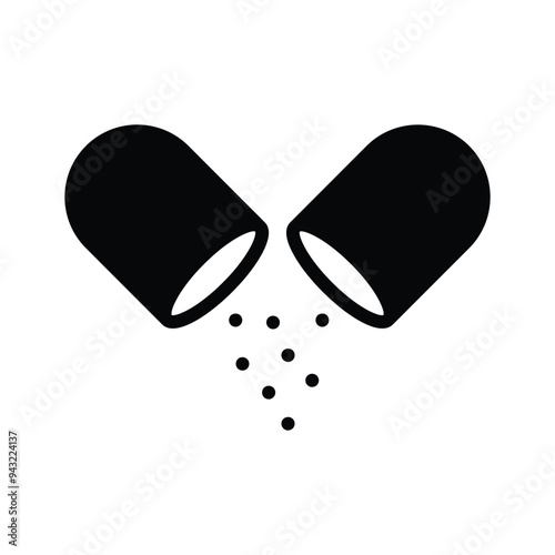 An amazing icon of opened capsule, ready to use in websites and mobile apps