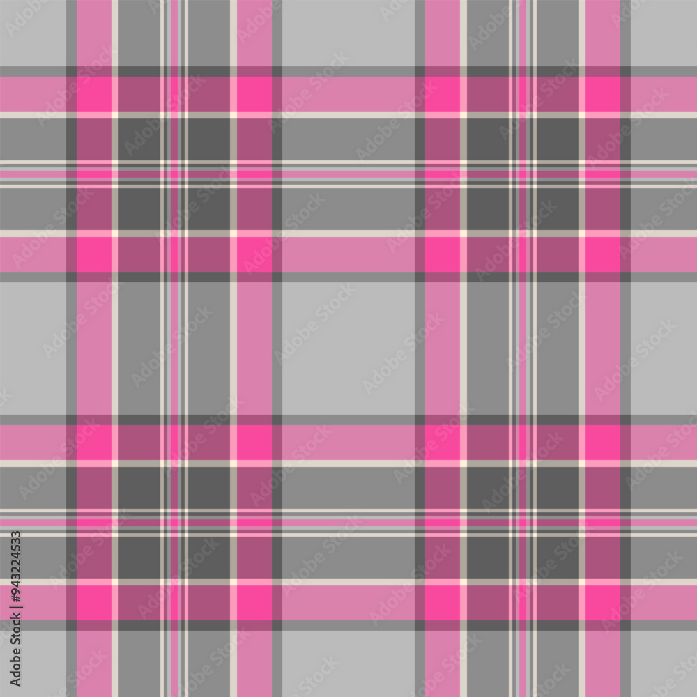 December texture seamless background, costume pattern vector check. 30s textile fabric tartan plaid in pink and grey colors. December texture seamless background, costume pattern vector check. 30s textile fabric tartan plaid in pink and grey colors.