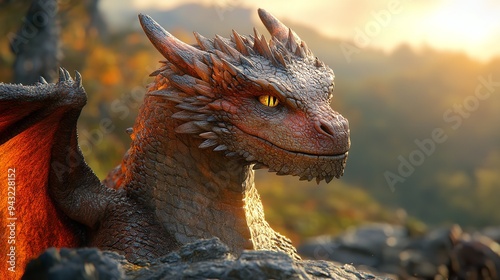 ultrarealistic portrait of a dragon