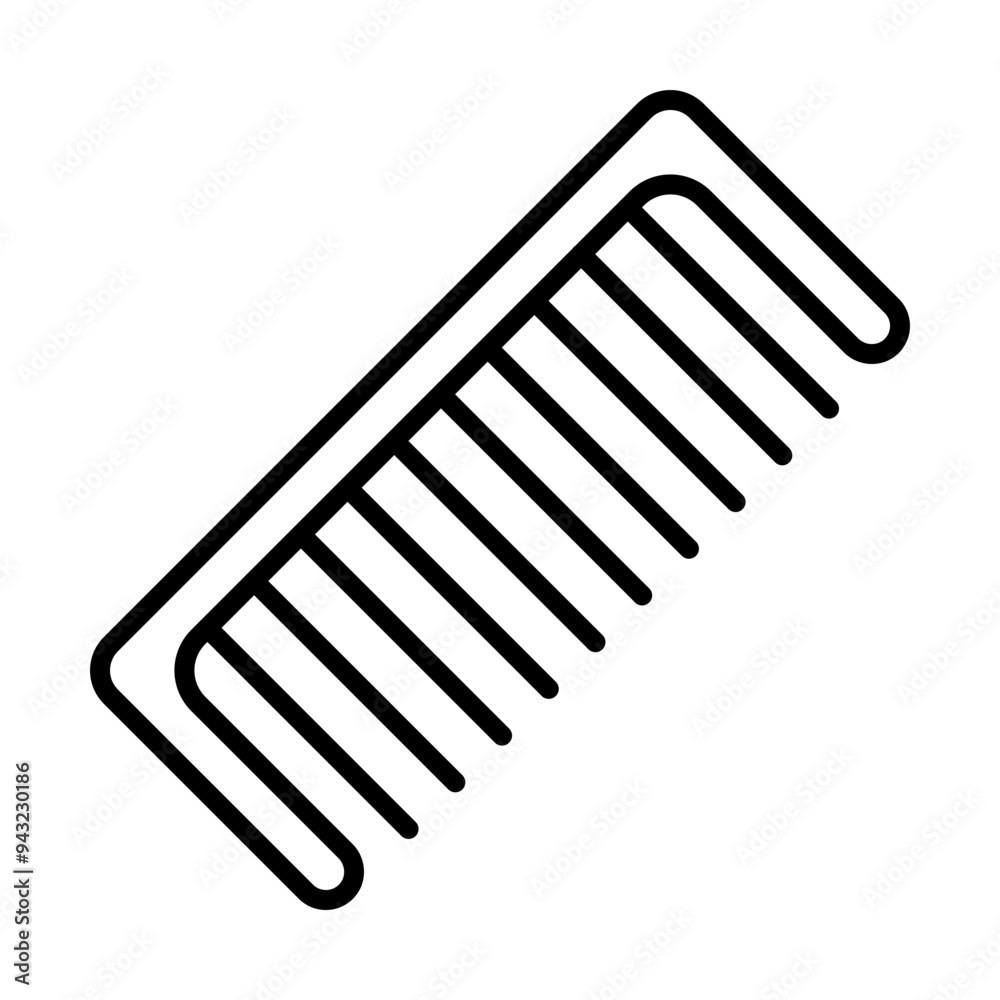 Comb line icon Comb line icon