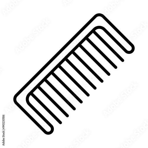 Comb line icon