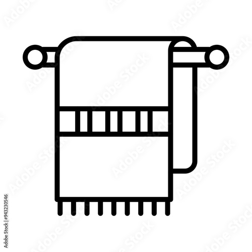 Towel Rack line icon