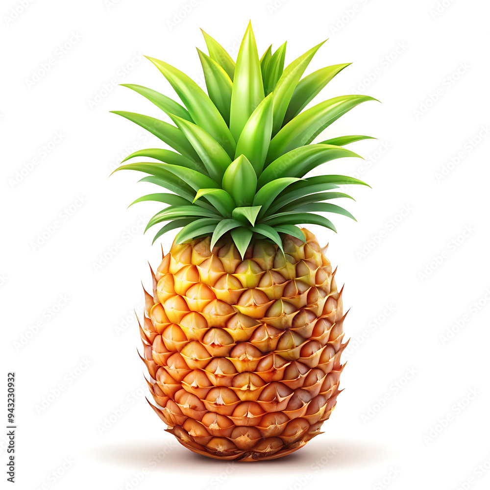Pineapple fruit isolated on white background. Pineapple fruit isolated on white background.