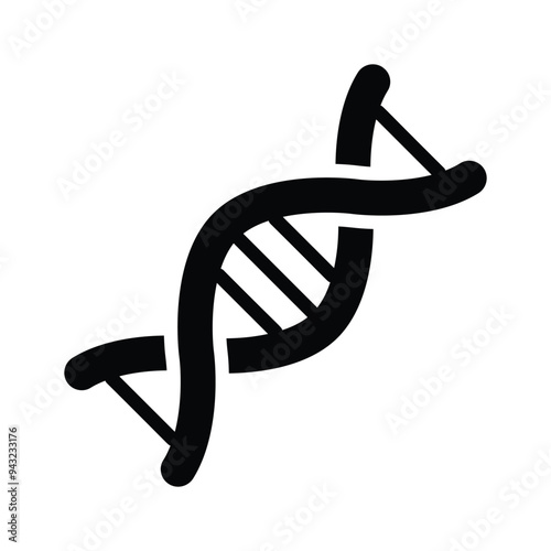 Deoxyribonucleic acid vector trendy style, medical icon