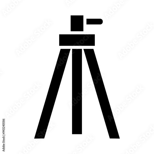 Camera Tripod glyph icon