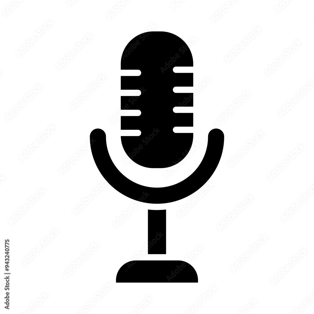 Microphone glyph icon
