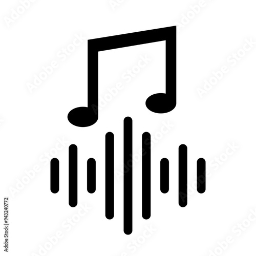 Soundtrack glyph icon