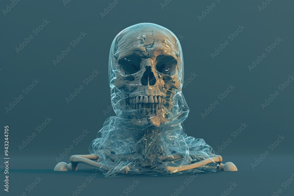 A close-up of a Day of the Dead mask with intricate designs. Beautiful simple AI generated image A close-up of a Day of the Dead mask with intricate designs. Beautiful simple AI generated image