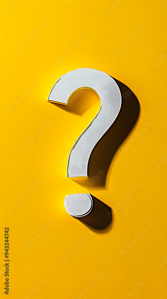 question mark on yellow background with paper plain, business concept, idea question mark on yellow background with paper plain, business concept, idea