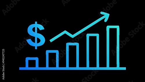 Dollar Sign Graph Icon