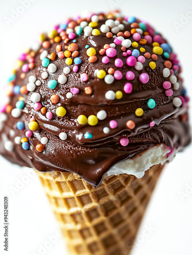 a chocolate-dipped ice crea...