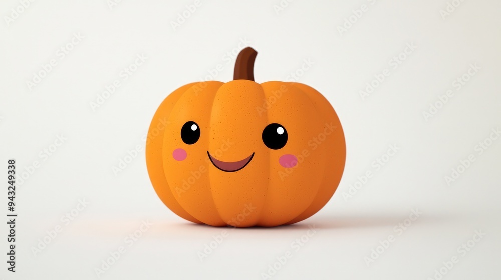 Minimal and cheerful cartoon pumpkin design, perfectly isolated on a white backdrop. Minimal and cheerful cartoon pumpkin design, perfectly isolated on a white backdrop.