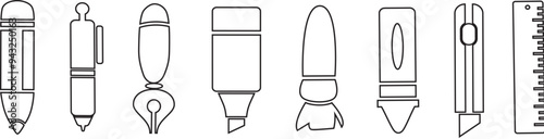 Stationery items icon