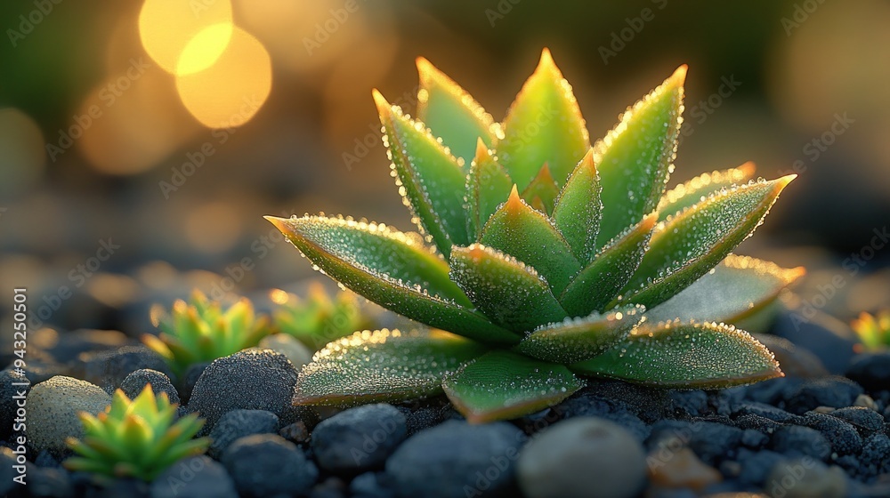 Succulent Plant in the Morning Light Succulent Plant in the Morning Light