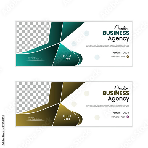 Creative business marketing social media facebook cover banner post template