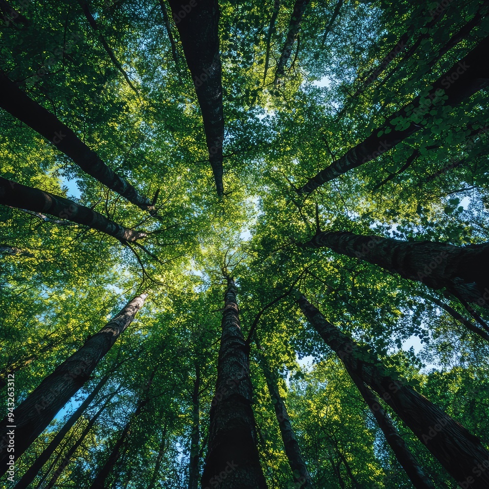 Fototapeta premium The role of corporate responsibility in carbon offset strategies for carbon neutrality.