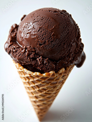 A single scoop of rich, cre...