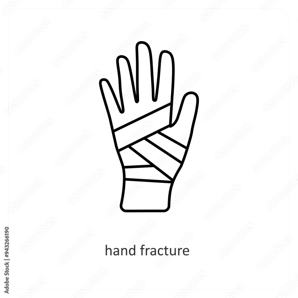 Obraz premium Hand Fractutre