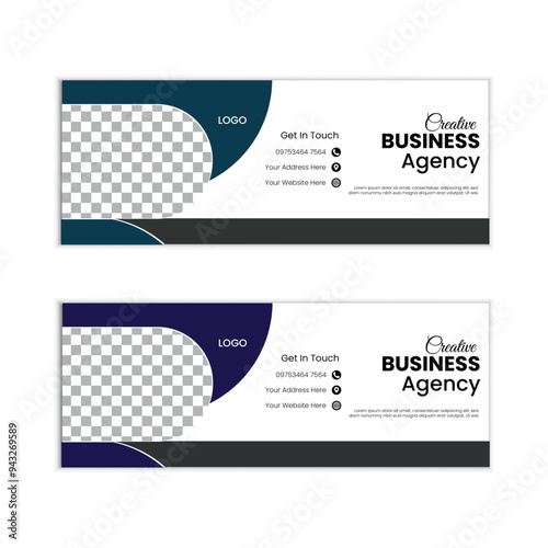 Creative business marketing social media facebook cover banner post template