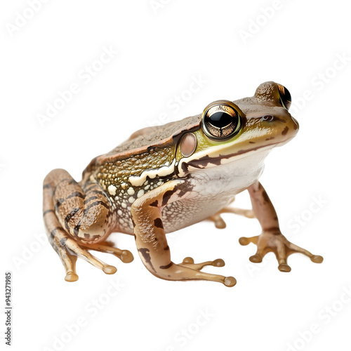 pond frog isolated on white background