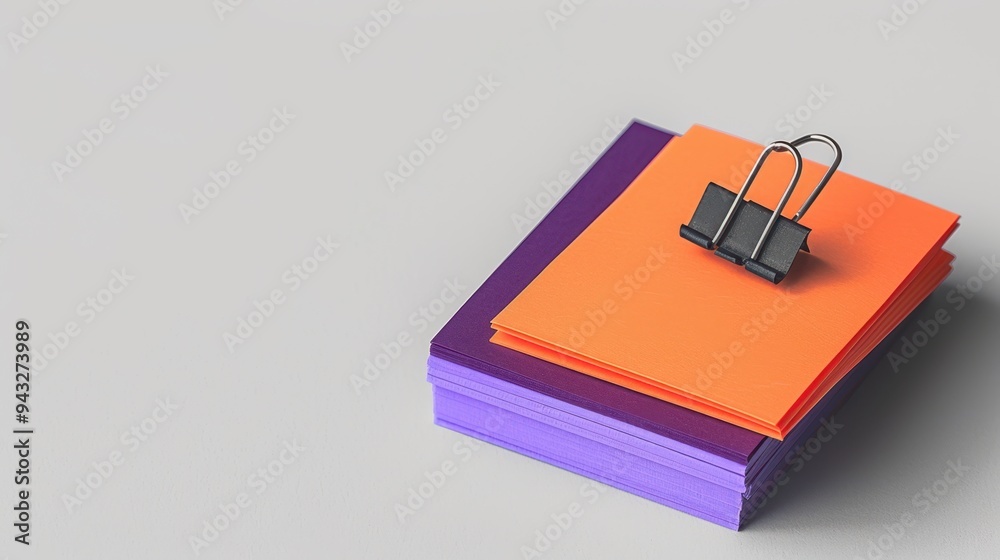 Obraz premium the orange and purple papers