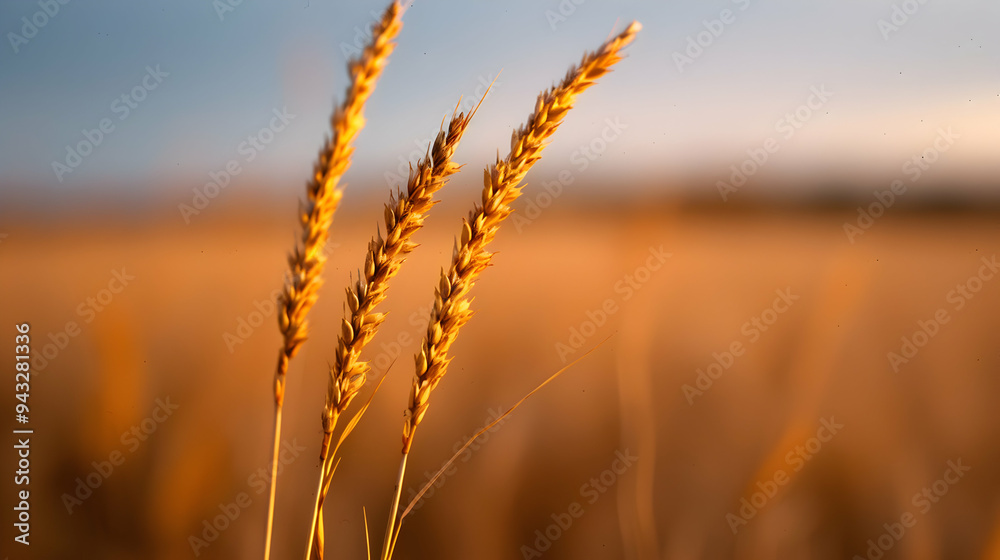 Fototapeta premium Close Bunch Tall Dry Grass