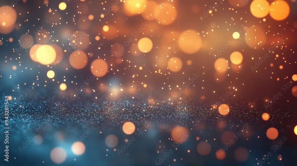 Elegant abstract background with bokeh lights and stars 3D cartoon rendering texture Elegant abstract background with bokeh lights and stars 3D cartoon rendering texture