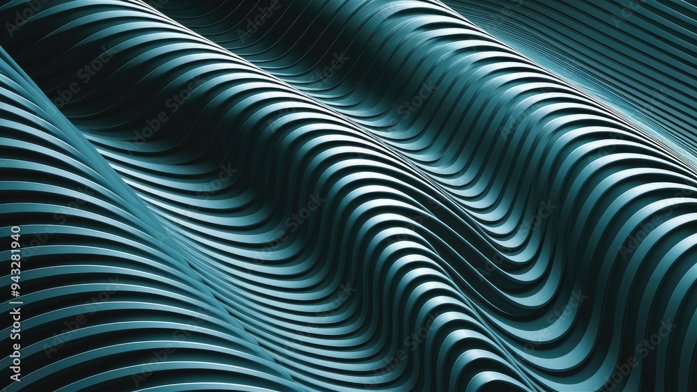 Abstract wavy line wallpaper design. Dynamic wireframe background. Abstract wavy line wallpaper design. Dynamic wireframe background.