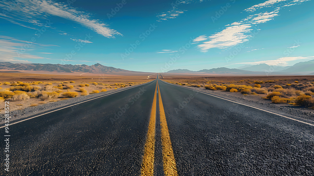 Naklejka premium road in the nature