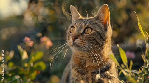 beautiful cat background cute and fluffy 