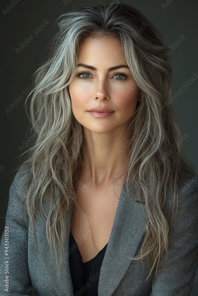 beautiful middle-aged woman