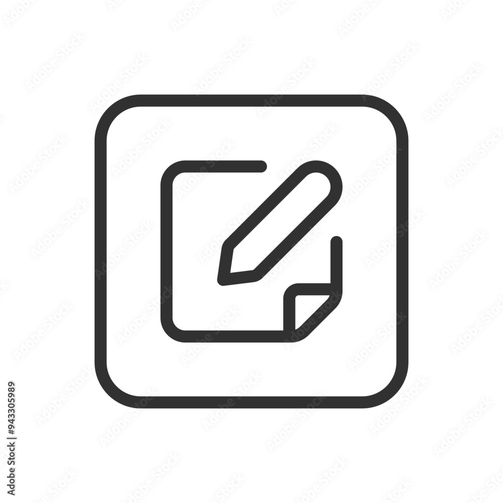 Edit document icon. Modern, simple flat vector illustration for web site or mobile app Edit document icon. Modern, simple flat vector illustration for web site or mobile app