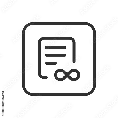 Archive document icon. Modern, simple flat vector illustration for web site or mobile app